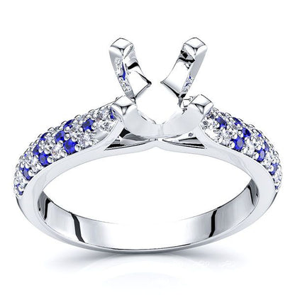 White Diamond and Blue Sapphire
