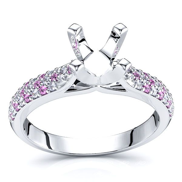 White Diamond and Pink Sapphire