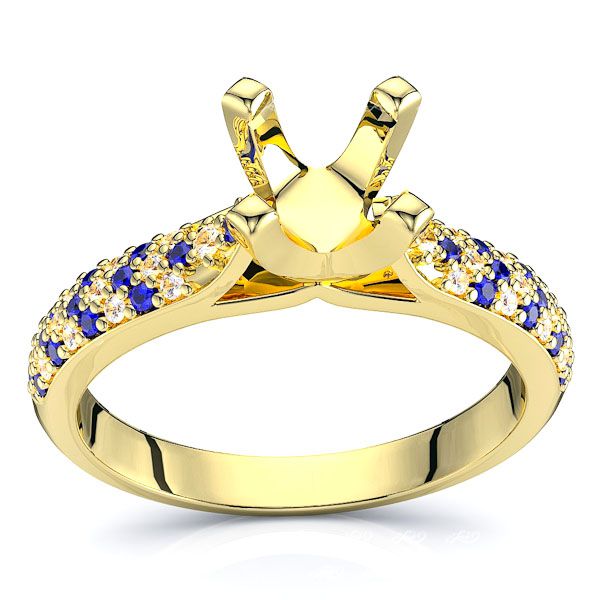 Yellow Diamond and Blue Sapphire