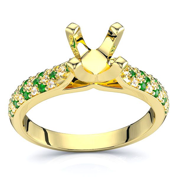 Yellow Diamond and Emerald
