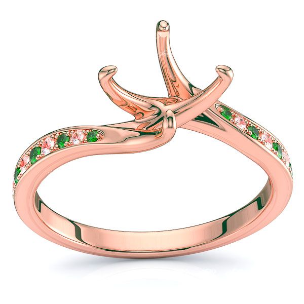 Rose Diamond and Emerald