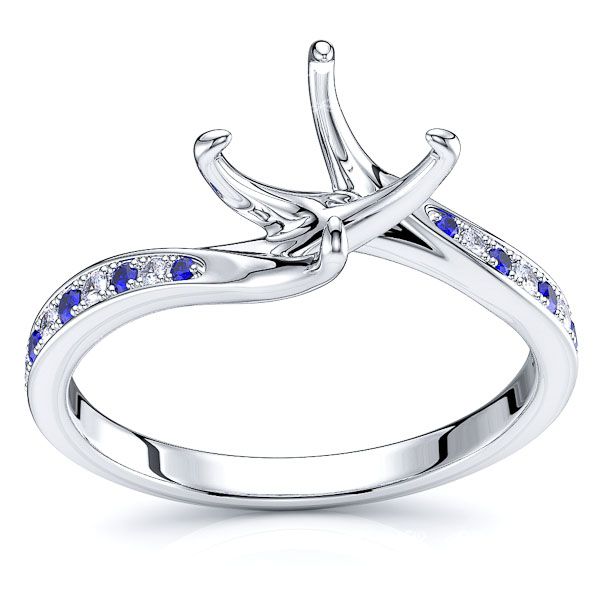 White Diamond and Blue Sapphire