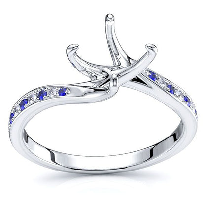 White Diamond and Blue Sapphire