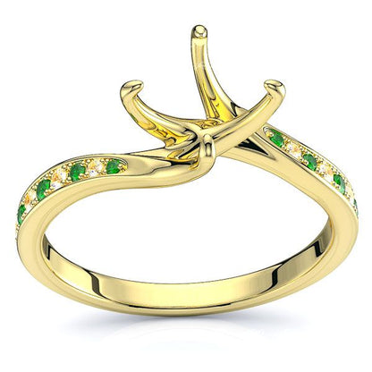 Yellow Diamond and Emerald