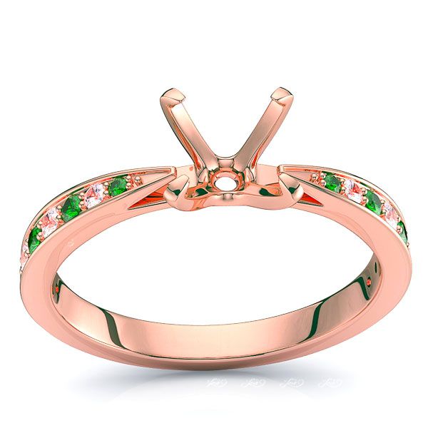 Rose Diamond and Emerald