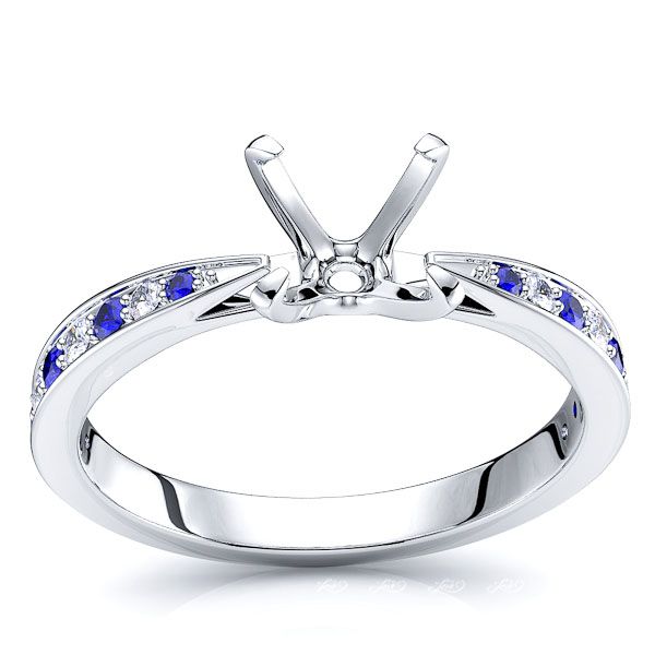 White Diamond and Blue Sapphire