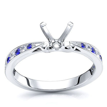 White Diamond and Blue Sapphire