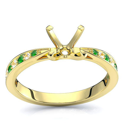 Yellow Diamond and Emerald