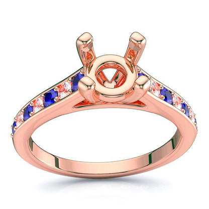 Rose Diamond and Blue Sapphire