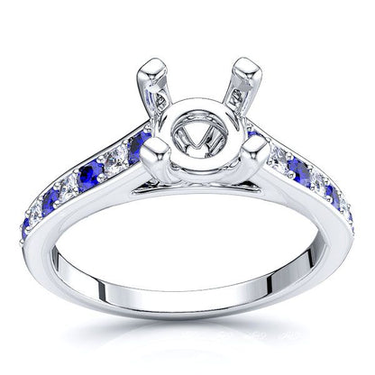 White Diamond and Blue Sapphire