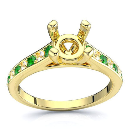 Yellow Diamond and Emerald