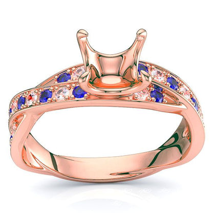 Rose Diamond and Blue Sapphire