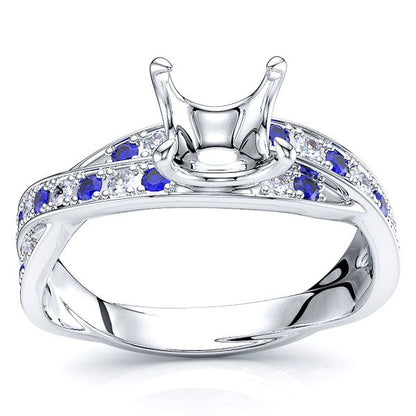 White Diamond and Blue Sapphire