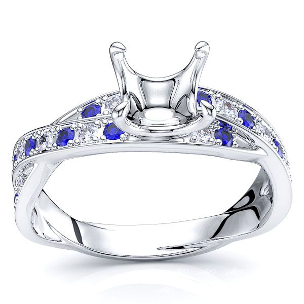 White Diamond and Blue Sapphire