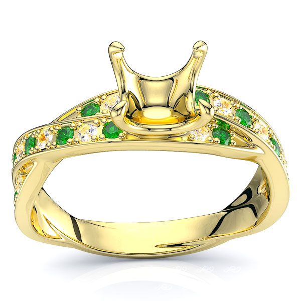 Yellow Diamond and Emerald