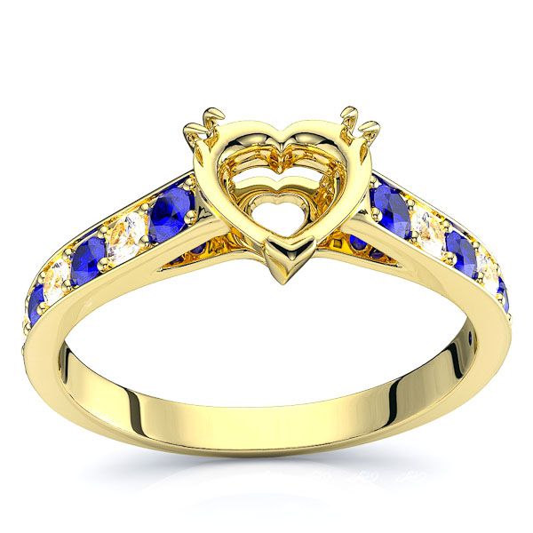Yellow Diamond and Blue Sapphire