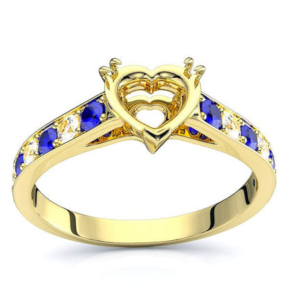 Yellow Diamond and Blue Sapphire