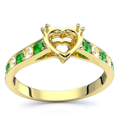 Yellow Diamond and Emerald