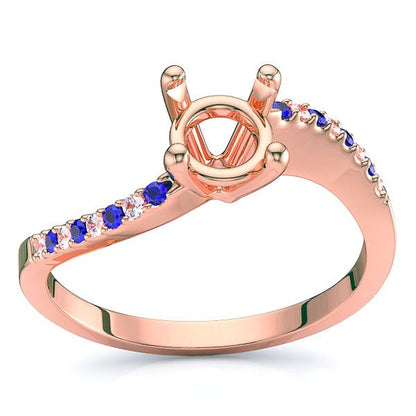 Rose Diamond and Blue Sapphire
