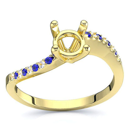 Yellow Diamond and Blue Sapphire