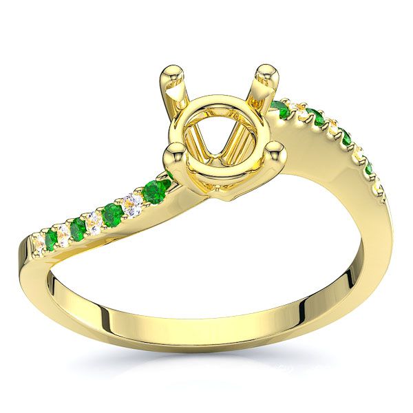 Yellow Diamond and Emerald