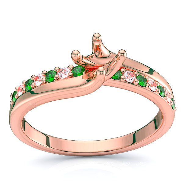 Rose Diamond and Emerald