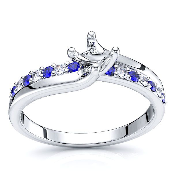 White Diamond and Blue Sapphire