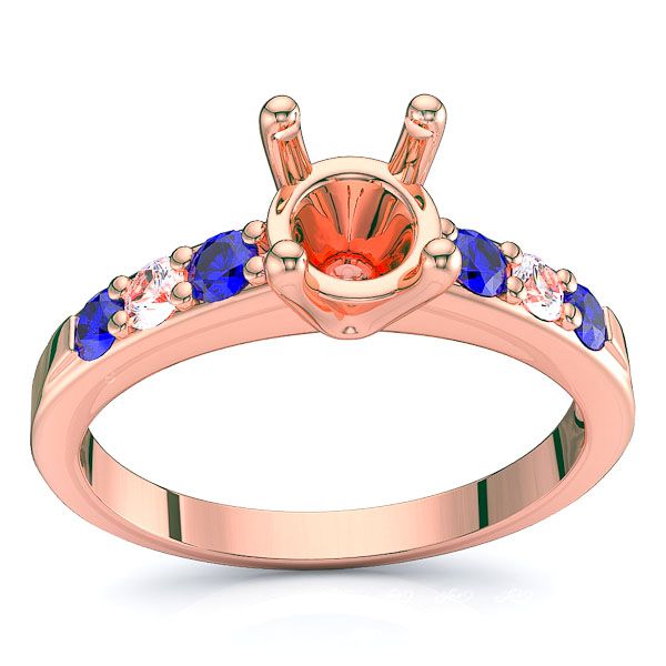 Rose Diamond and Blue Sapphire