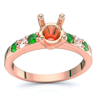 Rose Diamond and Emerald