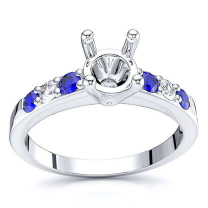 White Diamond and Blue Sapphire