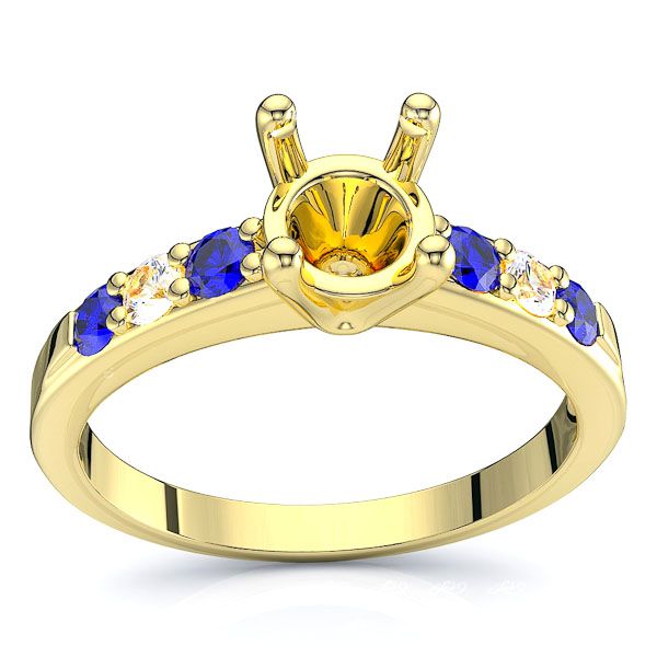 Yellow Diamond and Blue Sapphire