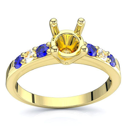 Yellow Diamond and Blue Sapphire