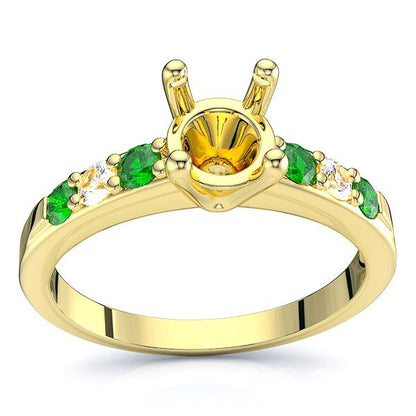 Yellow Diamond and Emerald