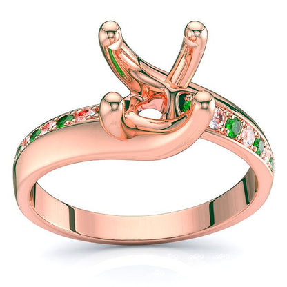 Rose Diamond and Emerald