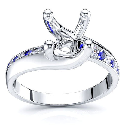 White Diamond and Blue Sapphire