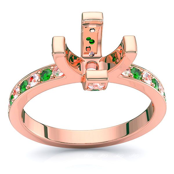 Rose Diamond and Emerald