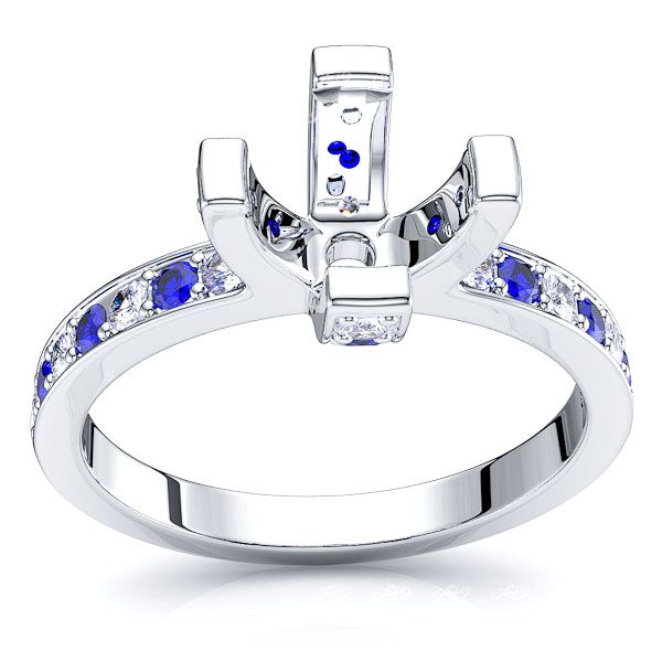 White Diamond and Blue Sapphire