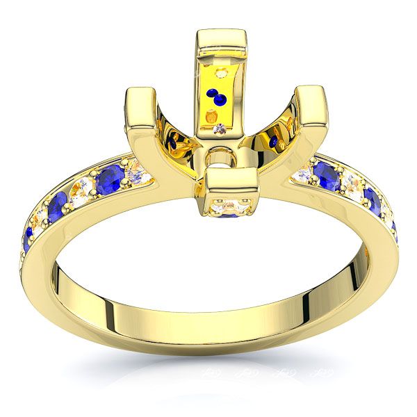 Yellow Diamond and Blue Sapphire