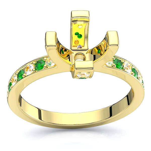 Yellow Diamond and Emerald