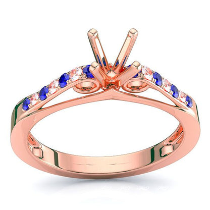 Rose Diamond and Blue Sapphire