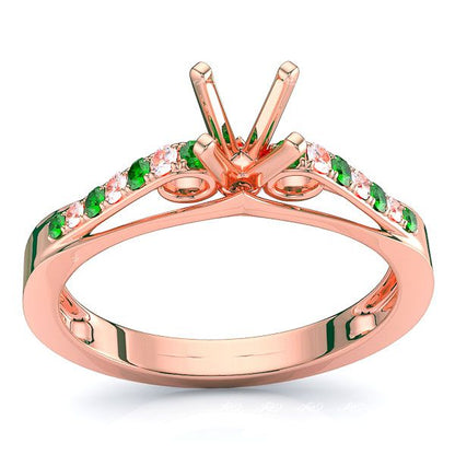 Rose Diamond and Emerald