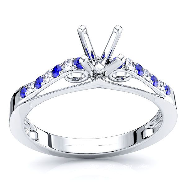 White Diamond and Blue Sapphire