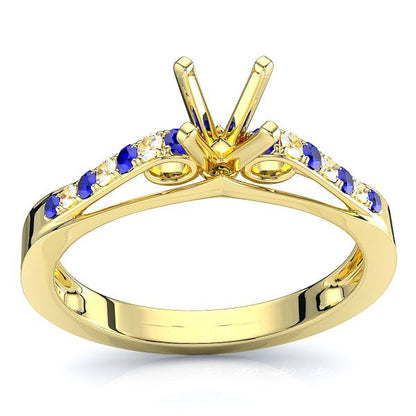 Yellow Diamond and Blue Sapphire
