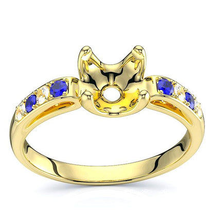 Yellow Diamond and Blue Sapphire