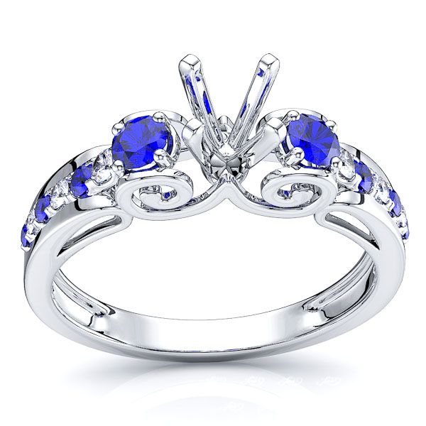 White Diamond and Blue Sapphire