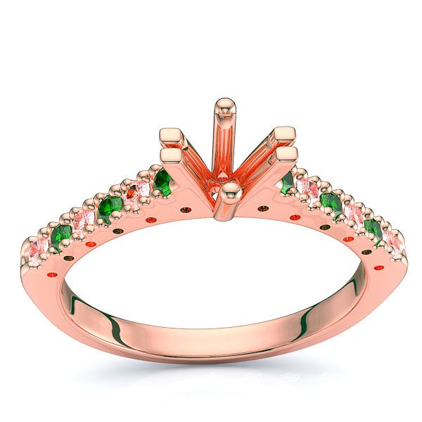 Rose Diamond and Emerald