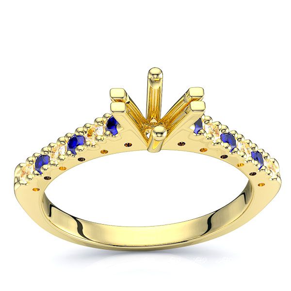 Yellow Diamond and Blue Sapphire