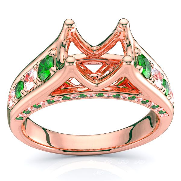 Rose Diamond and Emerald