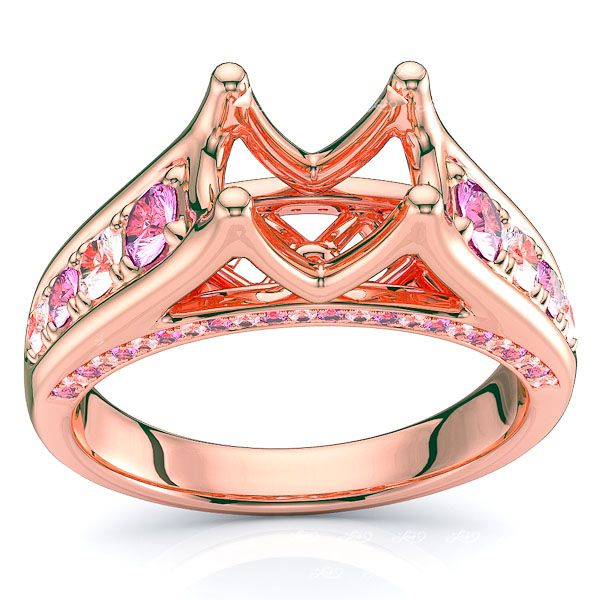 Rose Diamond and Pink Sapphire