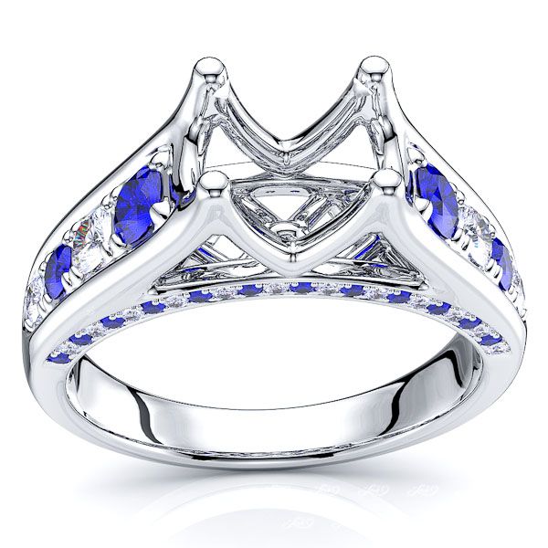 White Diamond and Blue Sapphire